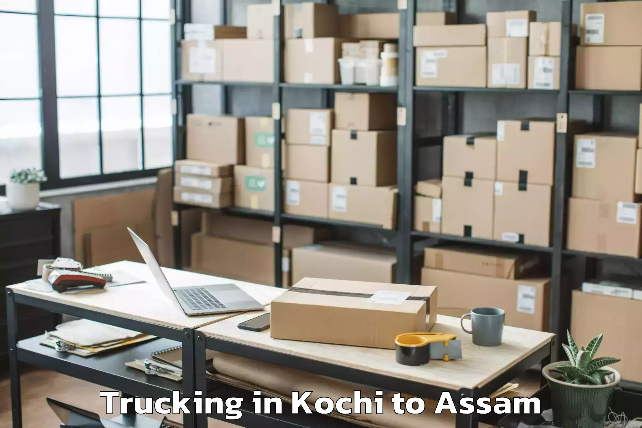 Top Kochi to Bihpuriagaon Trucking Available